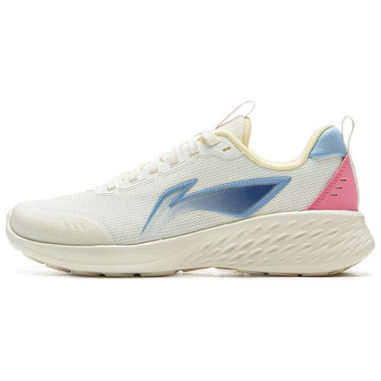 Li-Ning Li Ning Slip Resistant Coverage Support Low top Casual Running Shoes Women's Ivory Pink