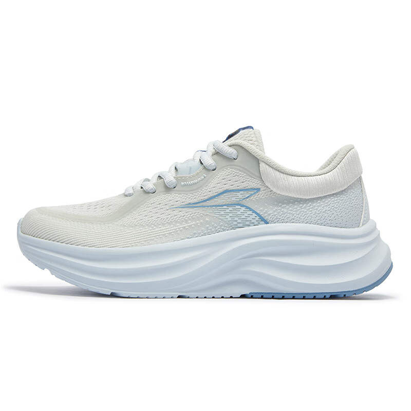 361° Abrasion Resistant Breathable Abrasion Resistant Breathable Low top Casual Running Shoes Women's White Blue