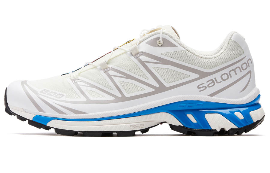SALOMON XT 6 Leather Low top Casual Trail Running Training City Commuting Running Shoes Unisex Vanilla