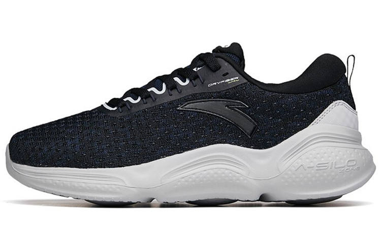 ANTA Running Shoes Men's Low Top Dark Blue/Black