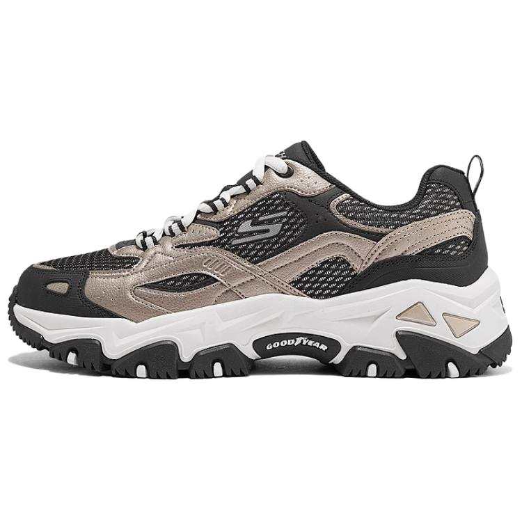 Skechers Abrasion Resistant Breathable Height Increasing Low top Chunky Sneakers Men's Taupe