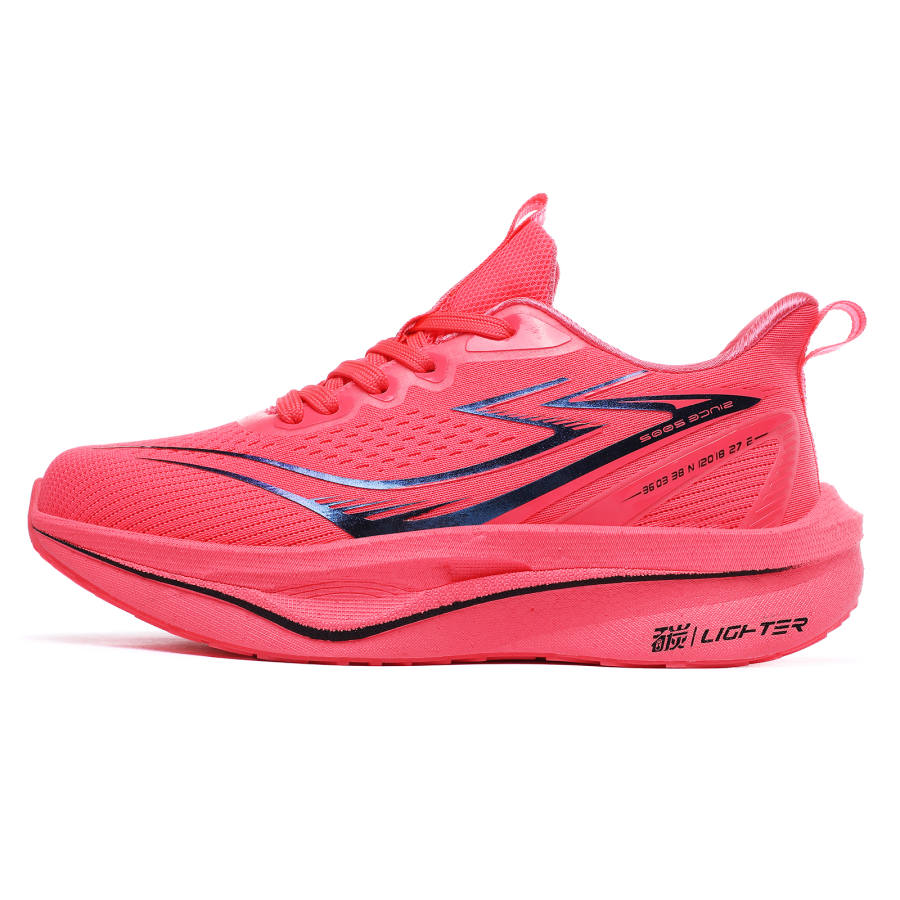 BTE Cushioning Slip Resistant Abrasion Resistant Breathable Rebound Low top Running Shoes Unisex China Red