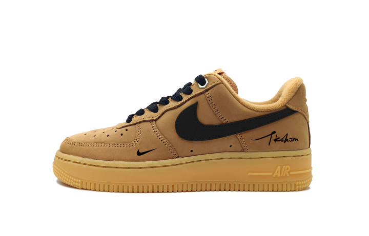 Nike Nike Air Force 1 Skateboard Shoes Unisex Low Top Black Brown