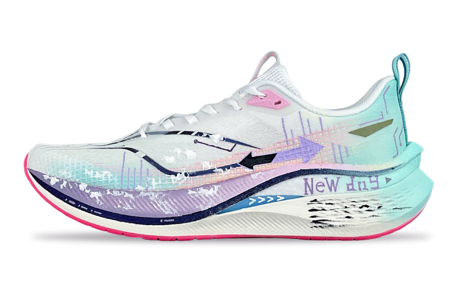 Li-Ning Li Ning Red Hare 7 Pro Cushioning Slip Resistant Breathable Low top Casual Running Shoes Men's White