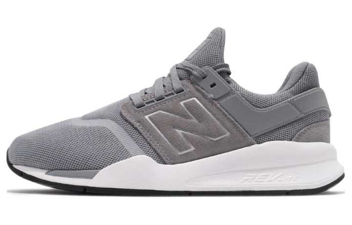 New Balance New Balance NB 247 Abrasion Resistant Breathable Low top Running Shoes Unisex Gray White D Width