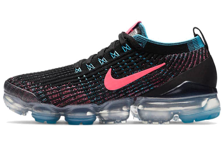 Nike Nike Air VaporMax Flyknit 3 Black Baltic Blue Hyper Pink Women's