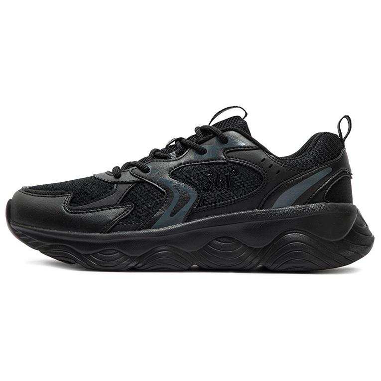 361° Slip Resistant, Abrasion Resistant, Lightweight Low top Sprint Running Shoes Men's Black Gray