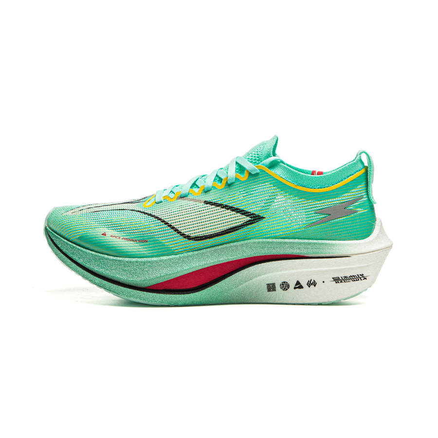 Li-Ning LiNing Feidian 4 Elite Cushioning Anti-Slip Wear-Resistant Breathability Low-Top Running Shoes Unisex Cyan Yellow