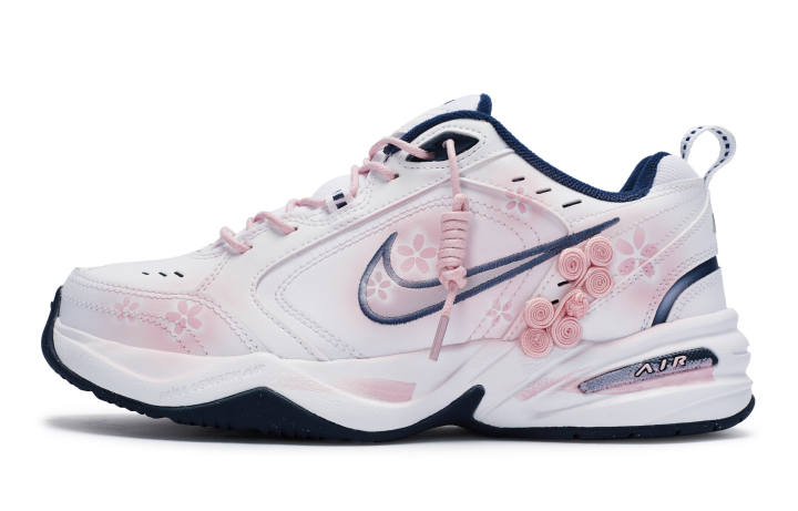 Nike Nike Air Monarch 4 811 Manufacturing, Sakura Rain Of Spring Low top Chunky Sneakers Unisex White Pink