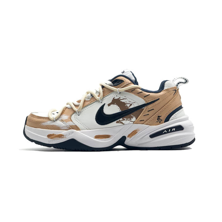 Nike Nike Air Monarch 4 Qinghe Creative, Horse Year Desert Dash Cushioning Abrasion Resistant Cushioning, Wear Resistant