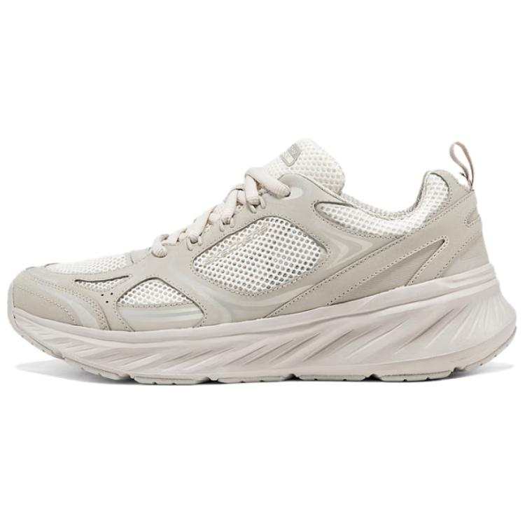 Skechers Edgeride Cushioning Abrasion Resistant Cushioning, Wear Resistant Low top Casual Running Shoes Men's Beige