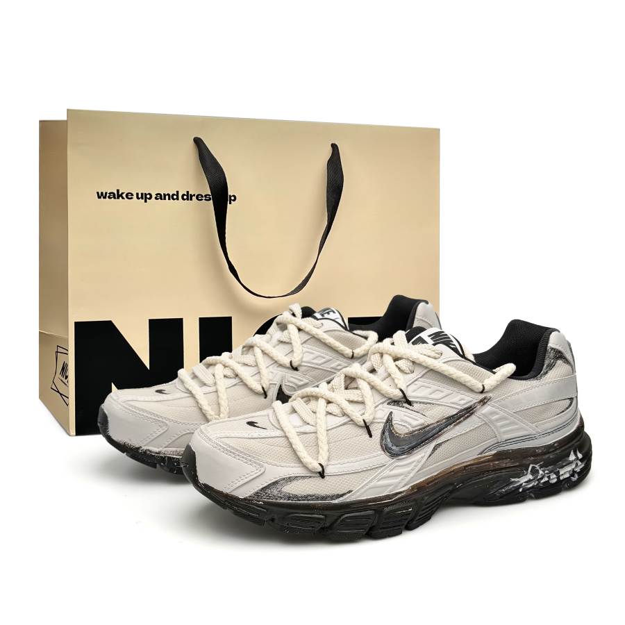Nike Nike Initiator Abrasion Resistant Lightweight Low top Running Shoes Unisex Black Beige Brown