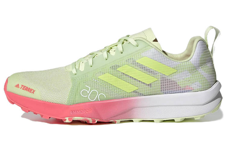 Adidas Adidas Terrex Speed Flow Trail Running Slip Resistant Abrasion Resistant Low top Running Shoes Women's Light Green