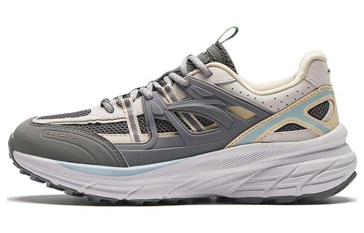 Anta AT955 Abrasion Resistant Low top Running Shoes Women's Black White Gray