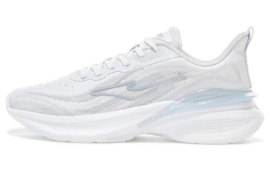 Erke Cushioning, Wear Resistant Low top Casual Running Shoes Women's Gray White