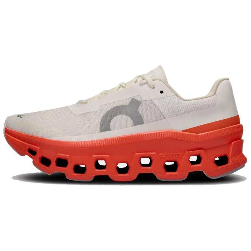 On Women's Sneakers On Running CloudmOnster White/Flame