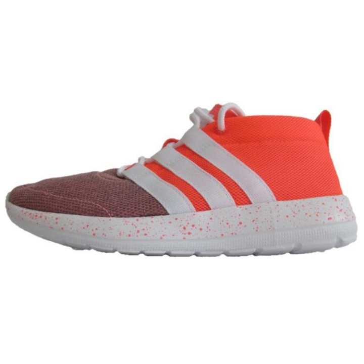 Adidas Adidas Slip Resistant Abrasion Resistant Mid top Running Shoes Men's White Orange