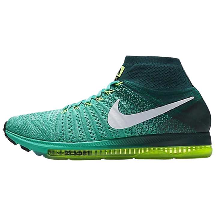 Nike Nike All Out Flyknit Casual Running Shoes Men's Green
