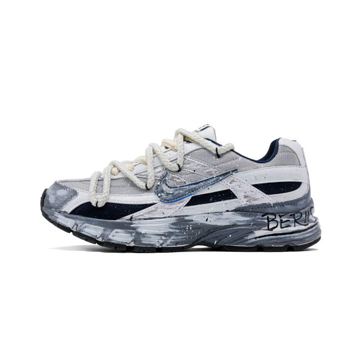 Nike Nike Initiator Cushioning, Wear Resistant Low top Casual Running Shoes Men's Light Gray