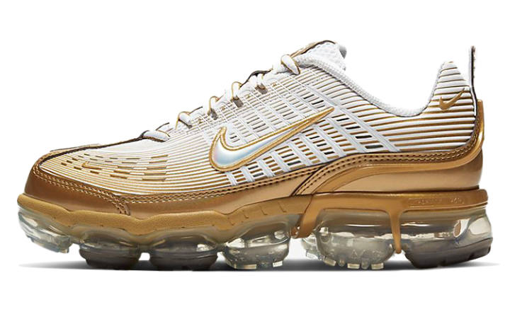 Nike Nike Air VaporMax 360 White Metallic Gold Women's