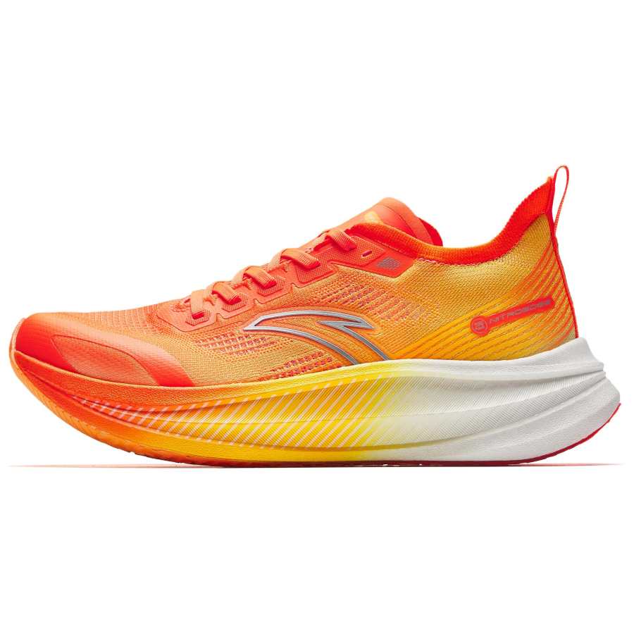 Anta Fabric Low top Full Length Carbon Plate Running Shoes Men's Yellow Orange