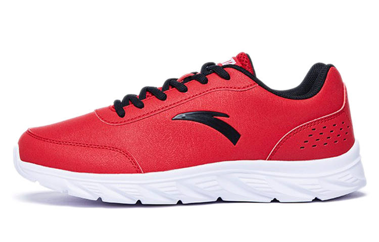 Anta Cushioning Slip Resistant Abrasion Resistant Lightweight Low top Running Shoes Men's Red