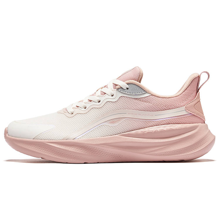 Erke Cushioning Breathable Rebound Low top Casual Running Shoes Women's Pink White
