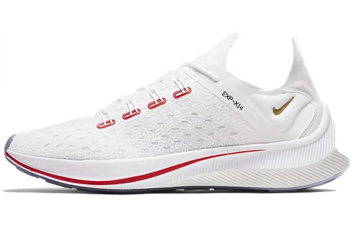 Nike Nike EXP X14 Cushioning Support Cushioning Support Low top Casual Running Shoes Unisex White