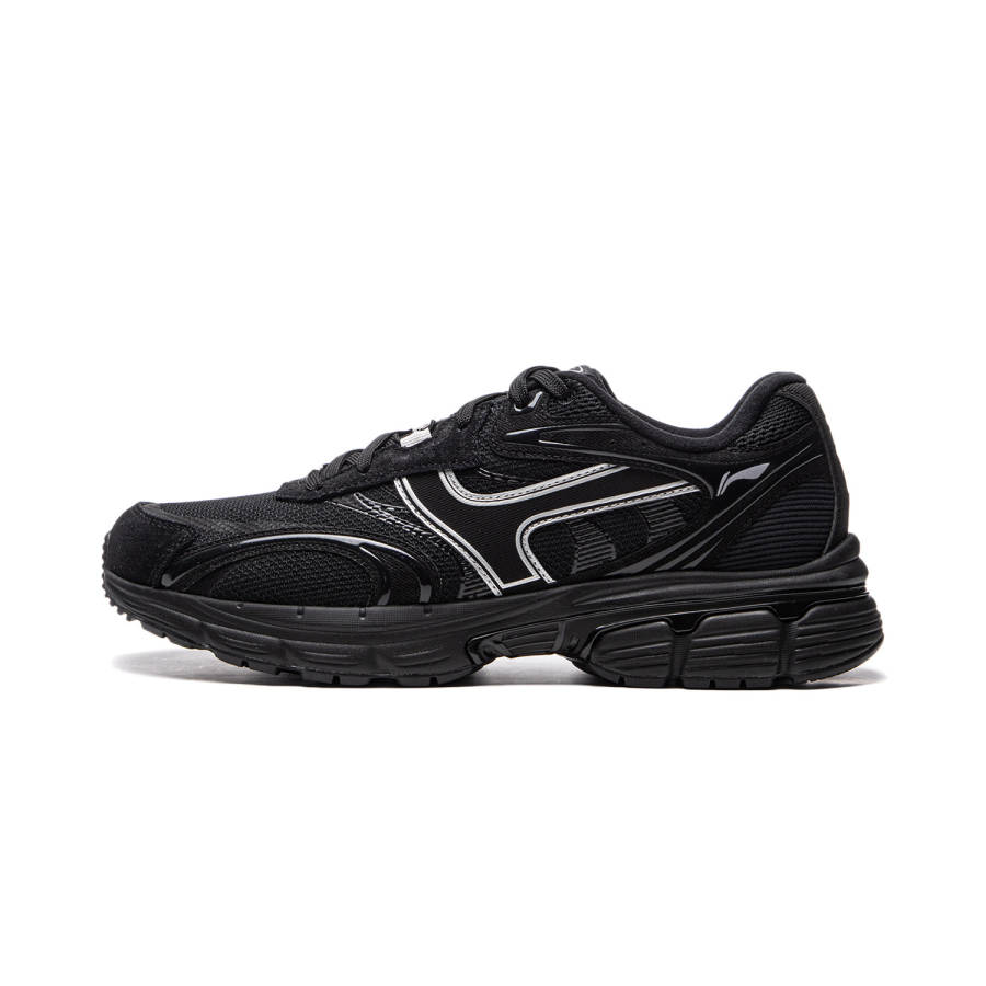 Li-Ning Li Ning Pentium P1000 Cushioning Slip Resistant Abrasion Resistant Low top Running Shoes Men's Black