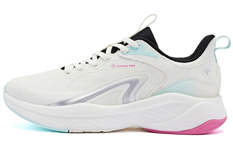 QIAODAN Iridescent 4.0 Low top Running Shoes Women's White Black
