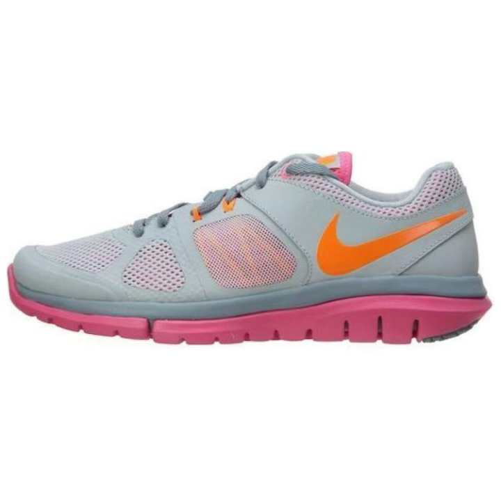 Nike Nike Flex 2014 Rn Msl Grey Mist Total Orange Pink Pow Dove Grey Women's