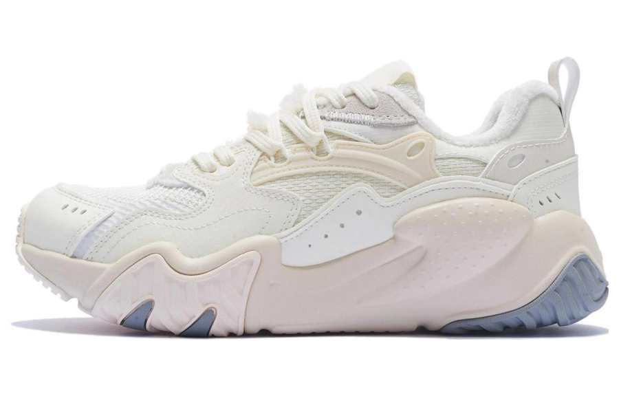 Li-Ning Li Ning Comfortable Textile, Synthetic Leather Cushioning Slip Resistant Abrasion Resistant Breathable Thermal Low top