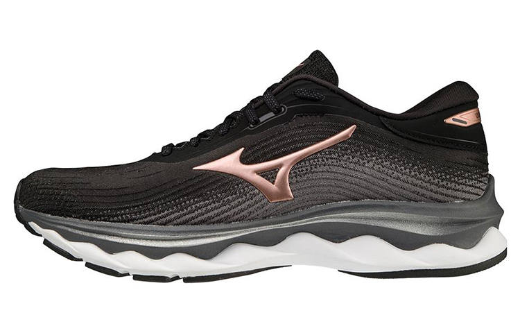Mizuno Wave Sky 5 Lace Up Fabric Cushioning Slip Resistant Abrasion Resistant Breathable
