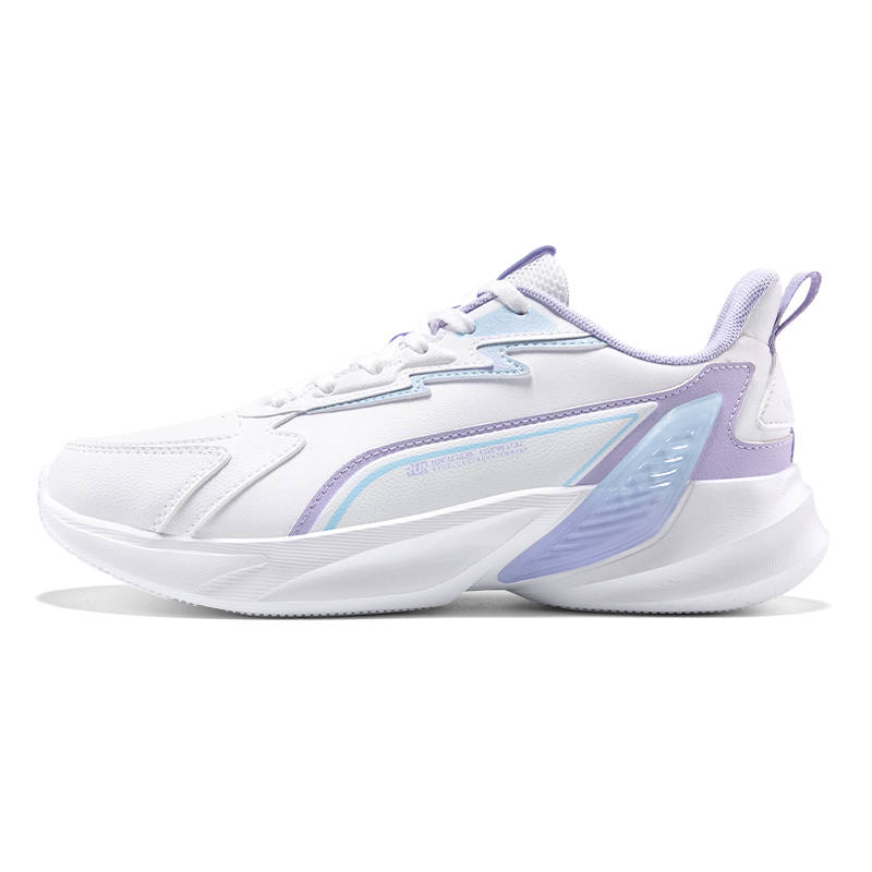 361° Slip Resistant Abrasion Resistant Low top Casual Running Shoes Women's White Blue Purple