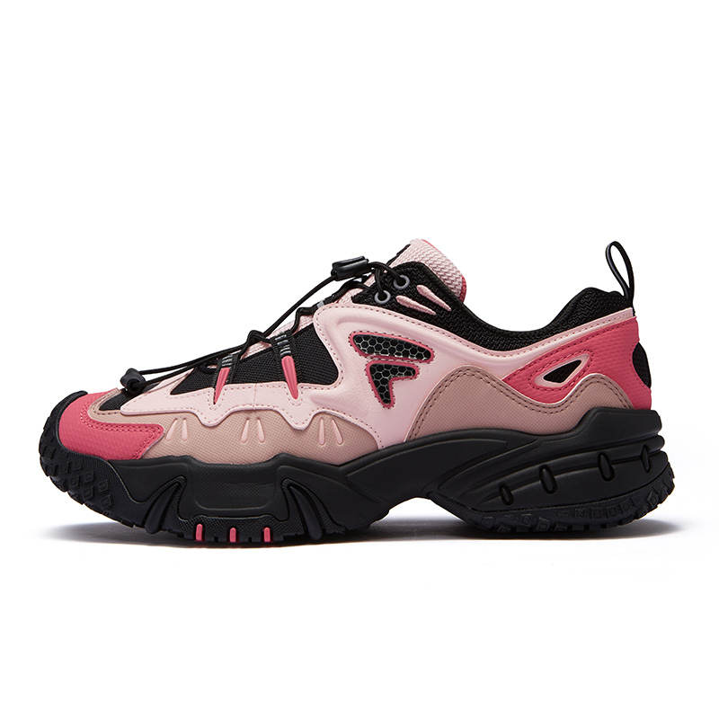 FILA FUSION KRIPTONITE Tooth Rock Shoes Textile, Synthetic Leather Height Increasing Low top Chunky Sneakers Women's