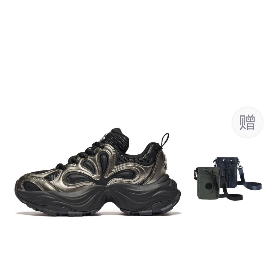 Palladium Petal Roller Skates Abrasion Resistant Slip Resistant Low top Chunky Sneakers Women's Black