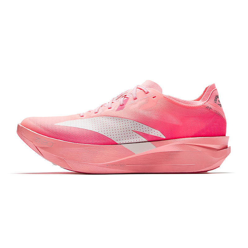Anta C202 G9 2 Low top Sports Running Shoes Men's Fluorescent Cold Peach Pink/Eggplant Red/Papyrus White
