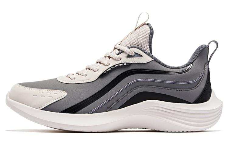 QIAODAN Light Cloud Low top Running Shoes Men's Black Gray