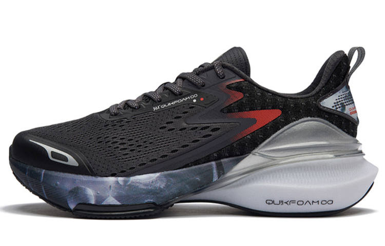 361° Casual Slip Resistant, Abrasion Resistant, Breathable, Lightweight Low top Running Shoes Men's Gray Black