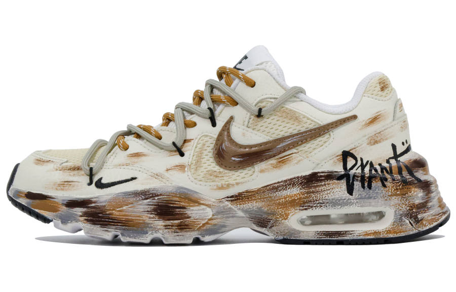 Nike Nike Air Max Fusion Low top Casual Running Shoes Women's White Yellow