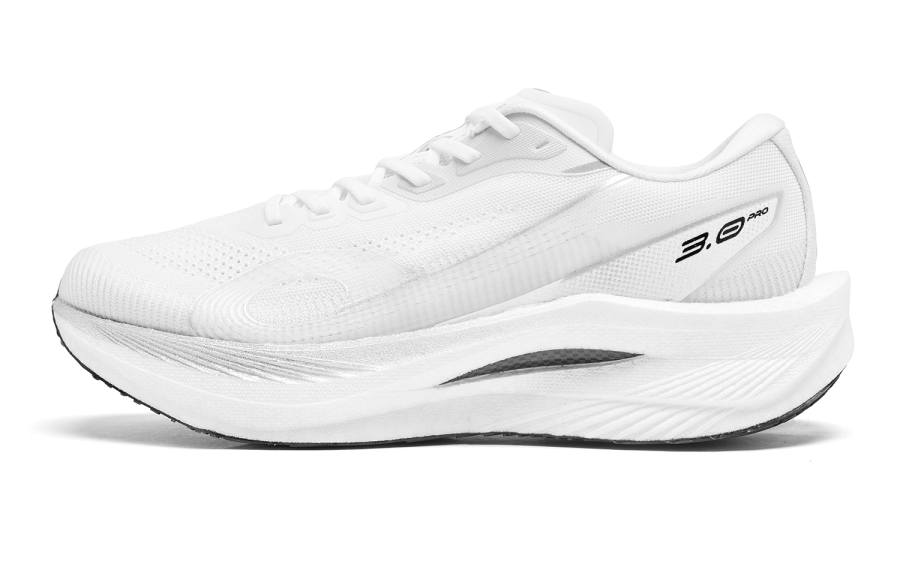 QIAODAN Strong Wind 3.0 PRO Running Shoes Men's Low Top Jordan White Silver