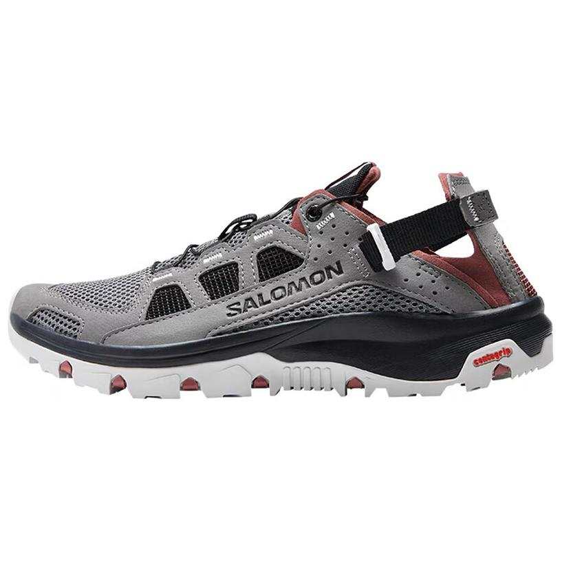 SALOMON Techamphibian 5 Comfortable Round Toe Outdoor Shoes Women's Medium Gray