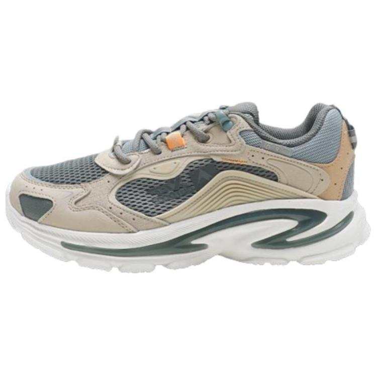 XTEP Slip Resistant And Breathable Low top Casual Running Shoes Men's Yellow Green White