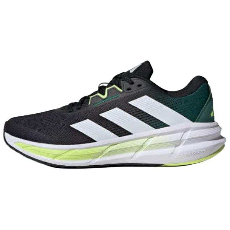 Adidas Adidas QUESTAR 3 Soft And Comfortable Slip Resistant Abrasion Resistant Low top Casual Running Shoes Men's Black