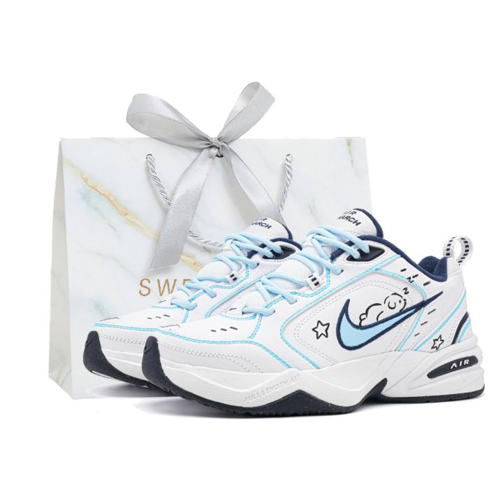 Nike Nike Air Monarch 4 Chunky Sneakers Unisex Low Top White/Blue