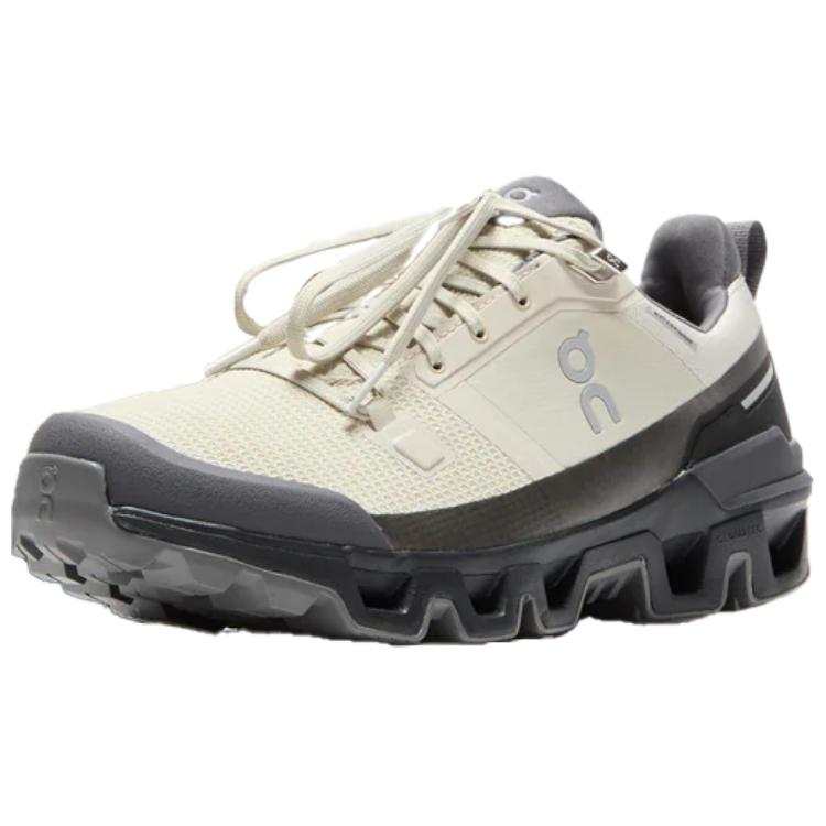 On Cloudwander Comfortable Slip Resistant Abrasion Resistant Low top Running Shoes Men's Beige Black