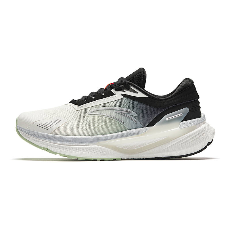 Anta CC Textile, Synthetic Leather, TPU Abrasion Resistant Abrasion Resistant Low top Running Shoes Men's White Black