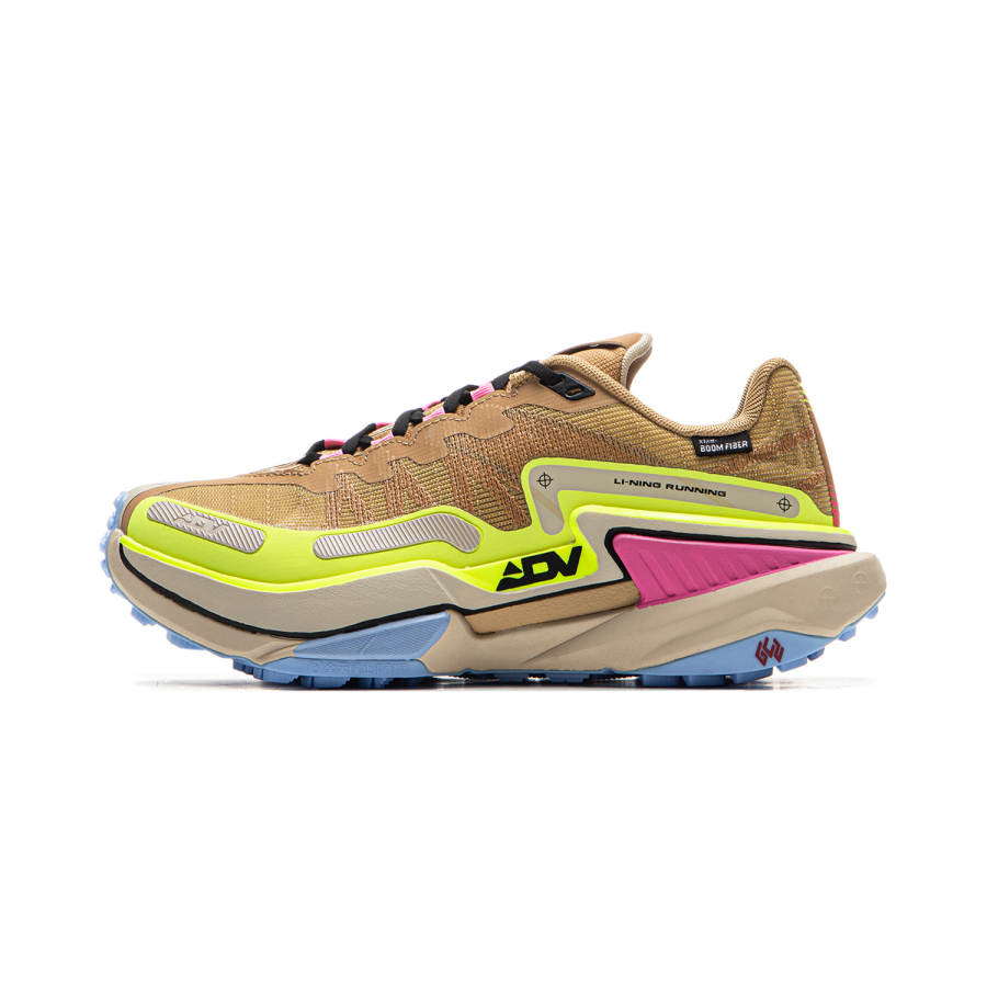 Li-Ning Li Ning Slip Resistant Abrasion Resistant Low top Trail Running Shoes Women's Brown
