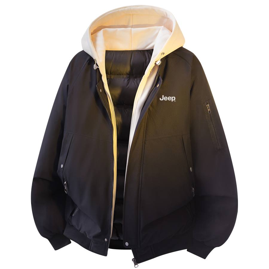 Jeep Jeep Puffer Jackets Unisex Hooded Thickened