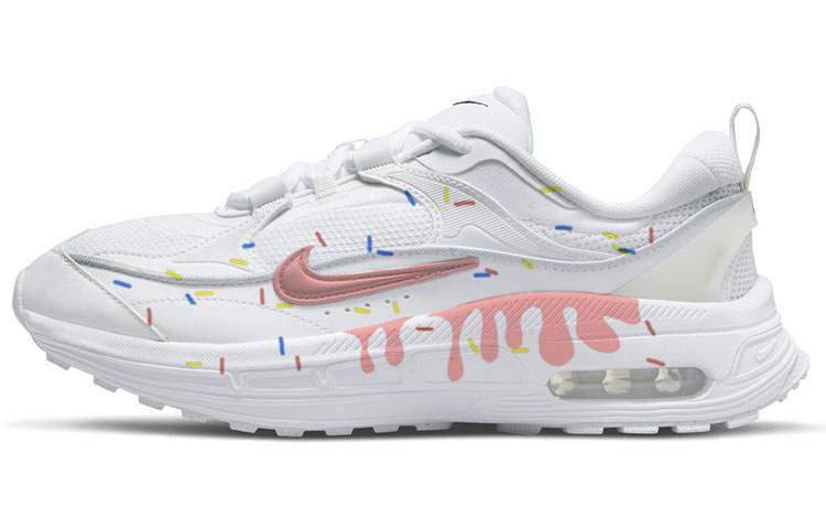 Nike Nike Air Max Bliss Slip Resistant Abrasion Resistant Low top Running Shoes Women's White Pink
